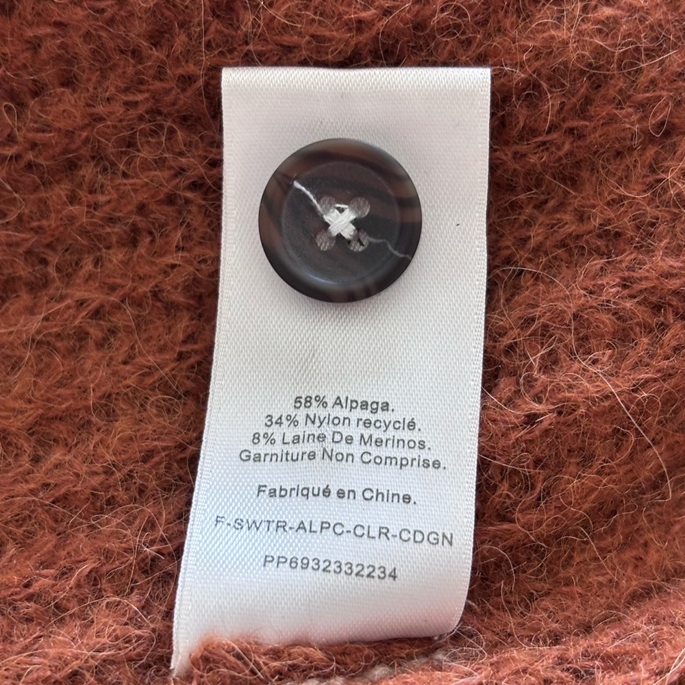 Everlane The Alpaca Collared Cardigan in Rosewood - Size XS - Picture 6 of 10